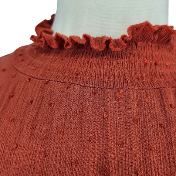 Baltic Born Dot Textured Ruffle Neck Dress – Size XL - Picture 3 of 7